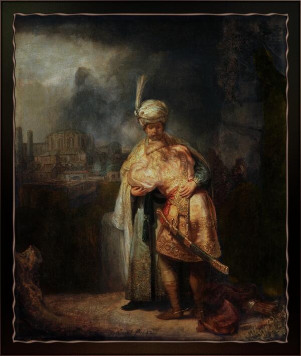 David and Jonathan by Rembrandt van Rijn by xzendor7